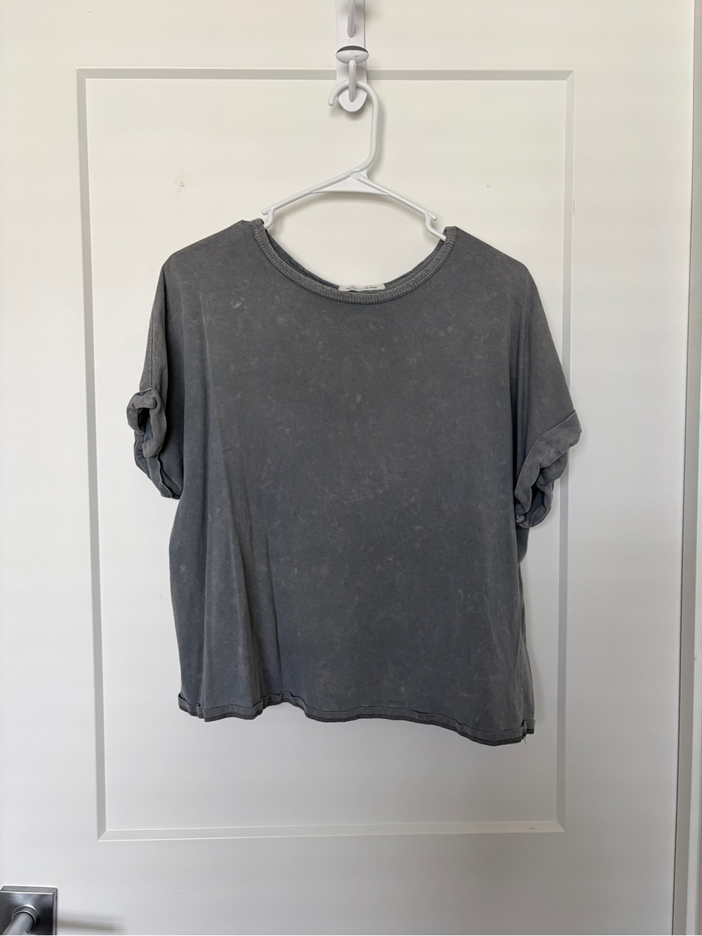 Washed Gray Short-Sleeve Women's Tee